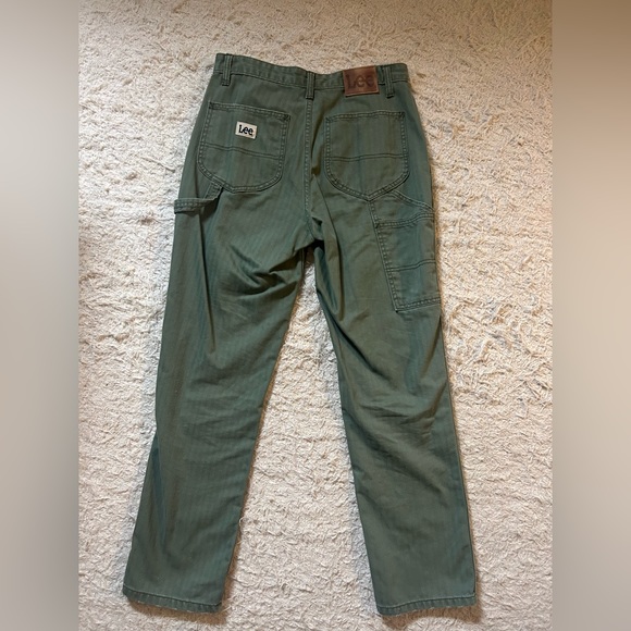 Lee High Rise Dungaree Ankle Pant Olive - Picture 9 of 13
